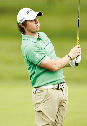 COLANTOTTE GOLF PROFESSIONAL RORY MCILROY WEARS COLORFUL WATER RESISTANT ACTIVE SERIES WRISTBAND DURING THE 2012 WGC ACCENTURE MATCH PLAY